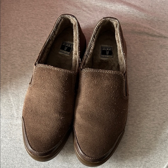 Frye Shoes - Frye Women's Tan Suede Slip-On Loafers